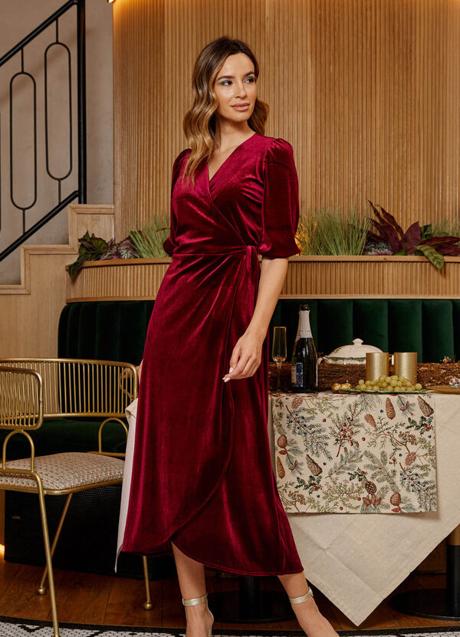 Imagen - Vestido largo de terciopelo de Polin et Moi, 42,98€ (antes 85,95€).