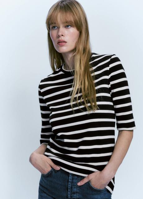 Imagen - Camiseta relaxed con estampado de rayas