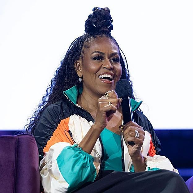 Michelle Obama en la presentación de su libro Con luz propia.