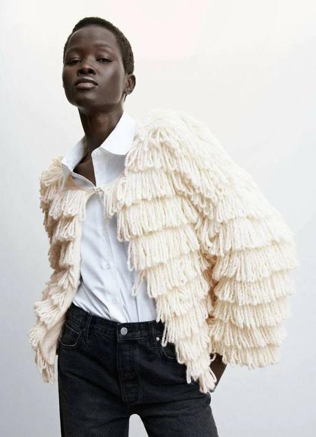 Imagen - Cárdigan de punto con flecos