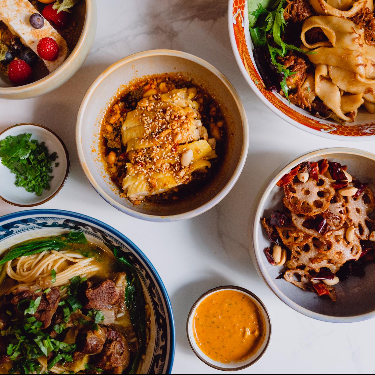 El menú para celebrar el Año Nuevo Chino del restaurante Biáng Biáng.