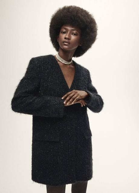 Imagen - Cárdigan efecto pelo con hilo metalizado