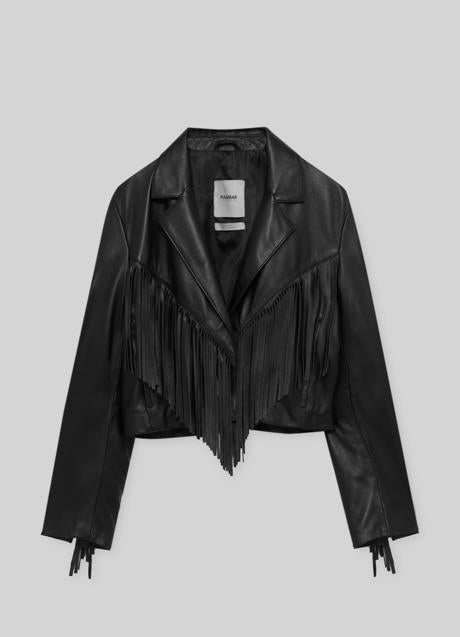 Imagen - Cazadora de flecos de Pull&Bear, 119,99€.