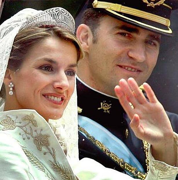 Los Reyes, después de la ceremonia.