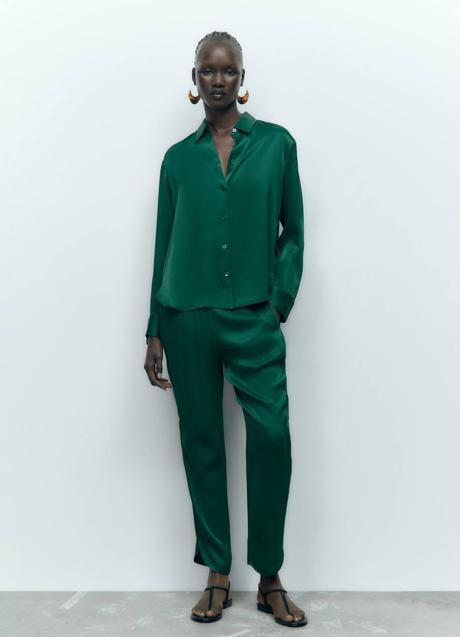 Imagen - Pantalón pijamero satinado