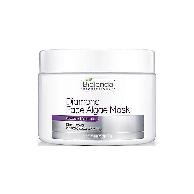 Mascarilla facial de alginato con polvo de diamante de Bielenda.