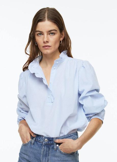 Imagen - Blusa con volantes y mangas abullonadas