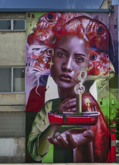 Imagen - Mural realizado por Nexgraff en Pasaia (Gipuzkoa). 