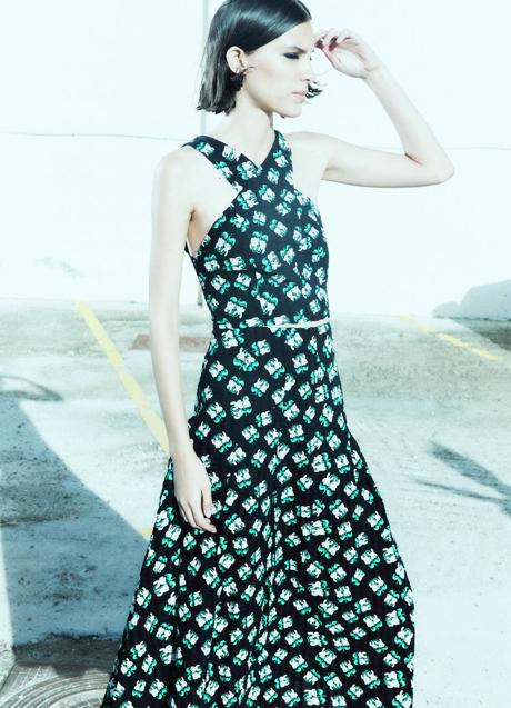 Imagen - Conjunto estampado con top y falda midi