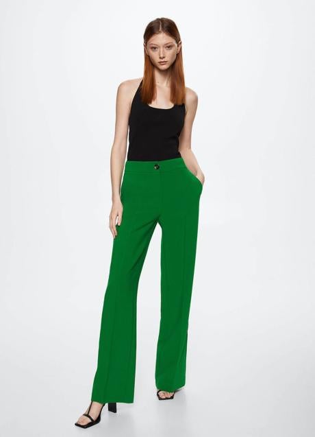 Imagen - Pantalón palazzo verde