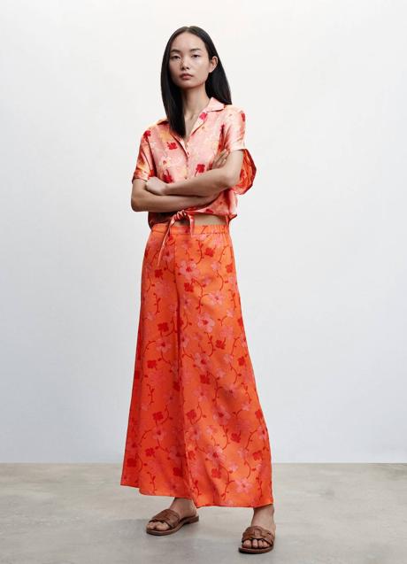 Imagen - Pantalón palazzo con estampado floral
