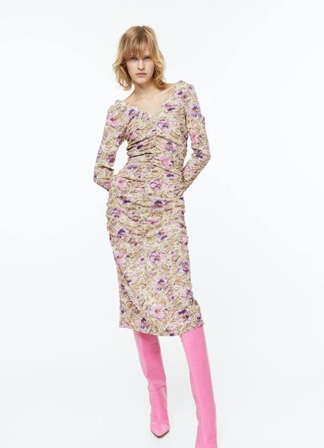 Imagen - Vestido midi entallado con estampado floral