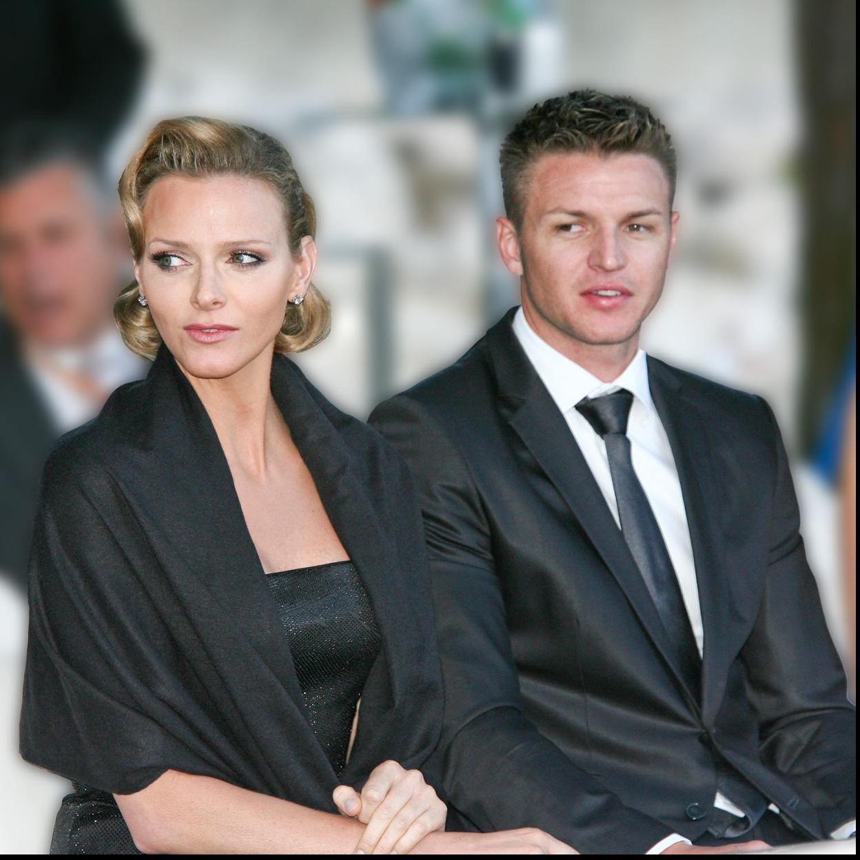 La princesa Charlène y su hermano, Gareth Wittstock