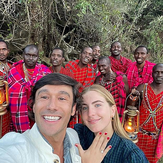 Christian Flórez y Luisa Bergel en Kenia. 