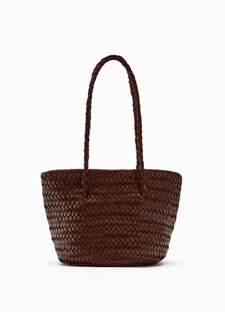 Imagen - Bolso trenzado de piel de Zara (99,95 euros)