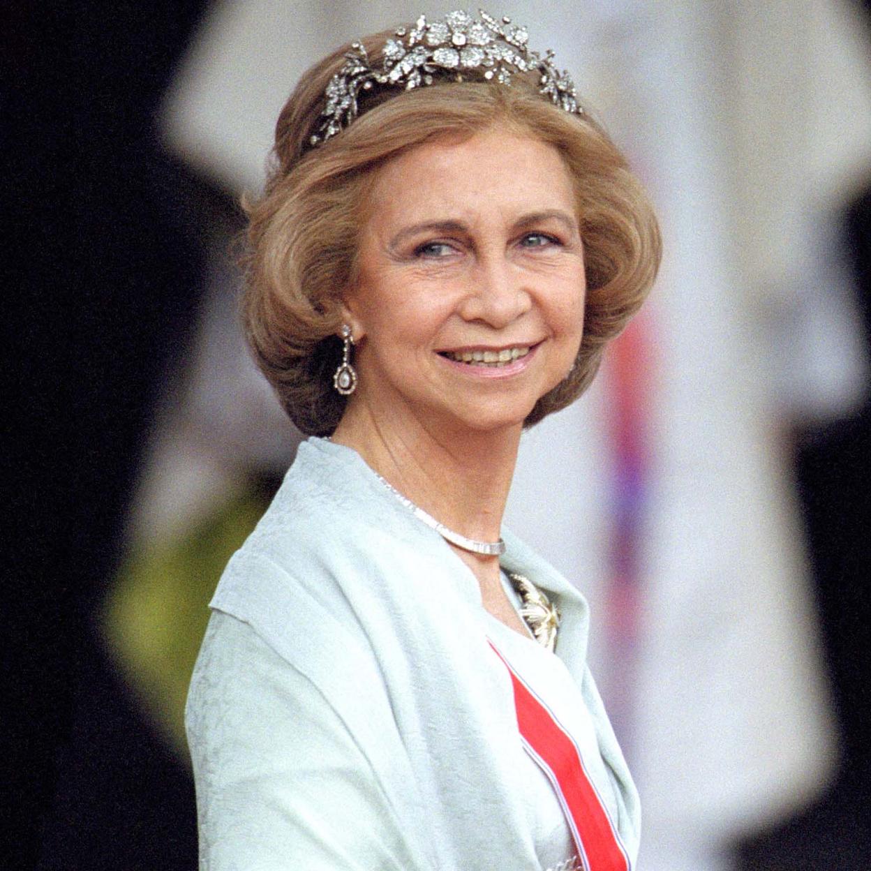La tiara floral es una de las joyas más impresionantes de la reina Sofía.