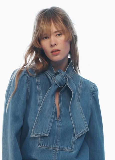 Imagen - Modelo de Zara con el corte annie cut en la zona del flequillo. Foto: Zara.