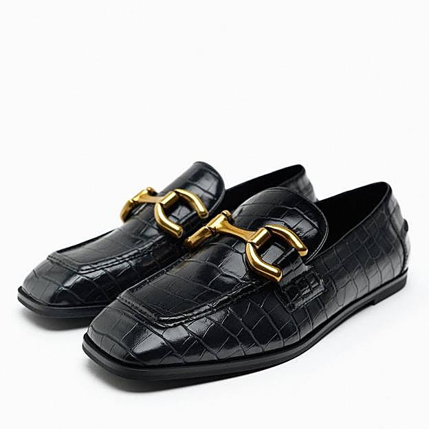 Mocasines efecto piel de coco