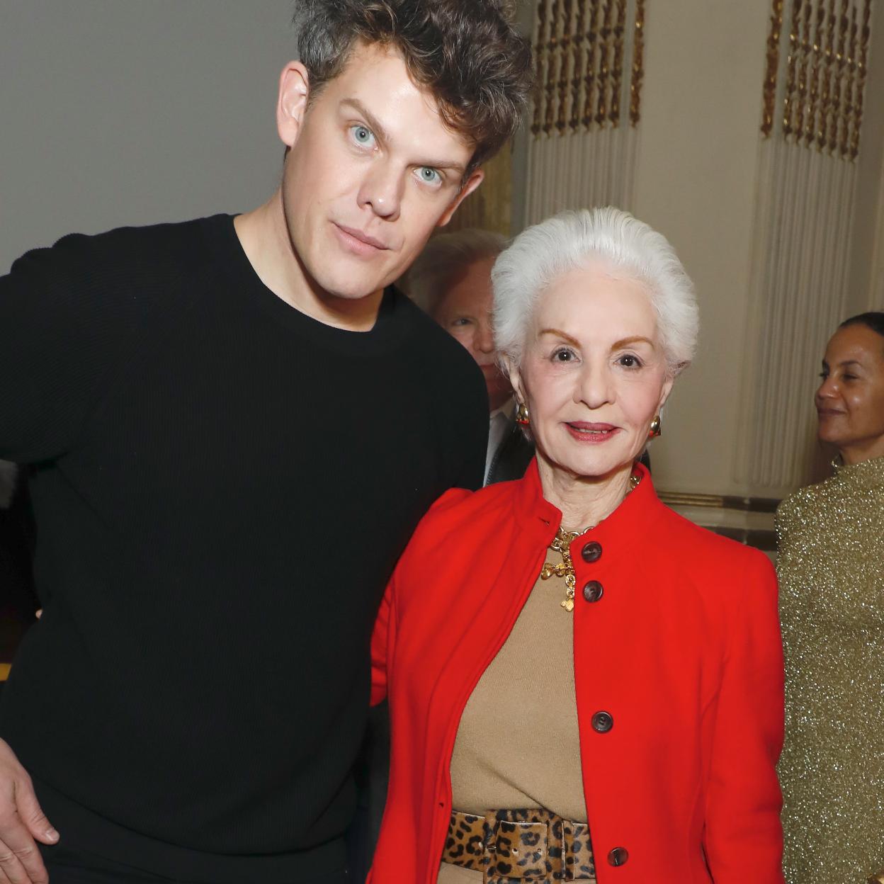 Wes Gordon y Carolina Herrera en Nueva York.