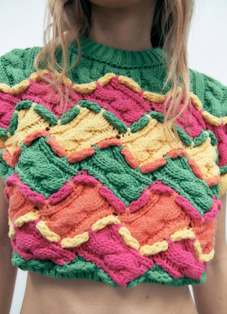 Imagen - Chaleco de punto multicolor