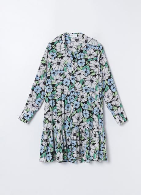 Imagen - Vestido camisero con estampado de flores de Lefties. Foto: Lefties.