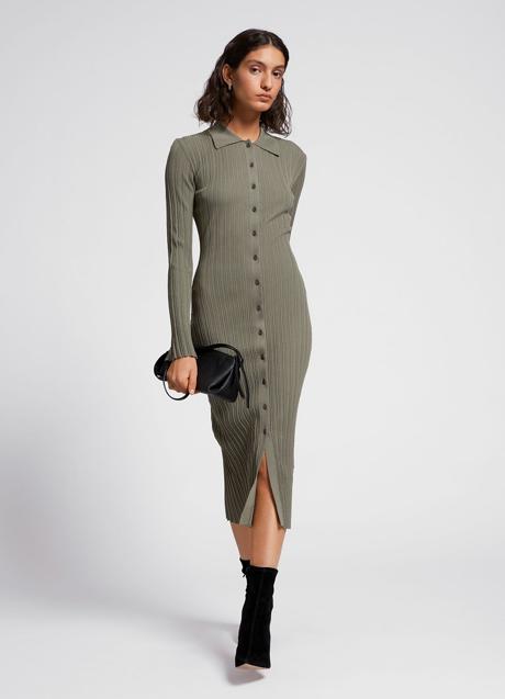 Imagen - Vestido verde militar de &OtherStories, 119€.