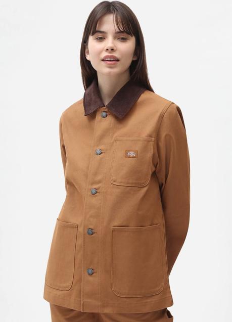 Imagen - Chaqueta con cuello de pana marrón