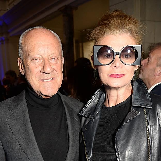 Elena Ochoa junto a su marido el arquitecto Norman Foster. 