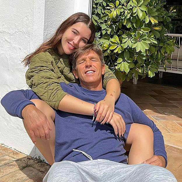 Manuel Díaz, El Cordobés, y su primogénita. 