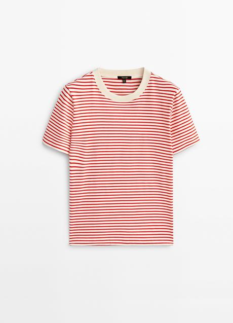 Imagen - Camiseta con estampado de rayas de Massimo Dutti (29,99 euros)