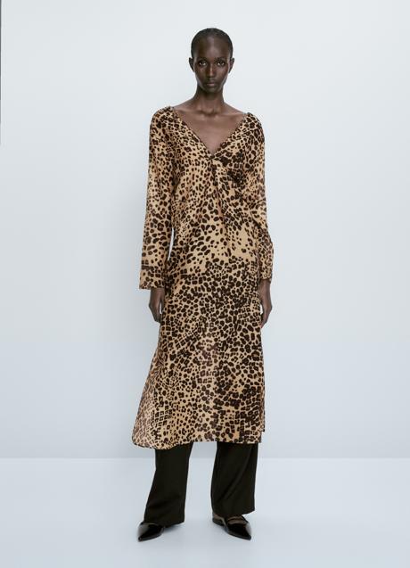Imagen - Vestido con estampado animal de Massimo Dutti (89,99 euros)