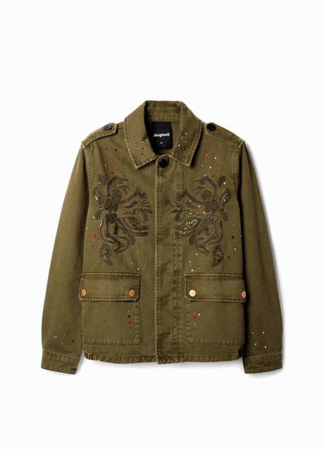 Imagen - Chaqueta caqui con bordados de Desigual (149 euros)