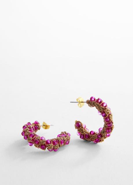 Imagen - Pendientes con detalles de cristal de Mango (12,99 euros)