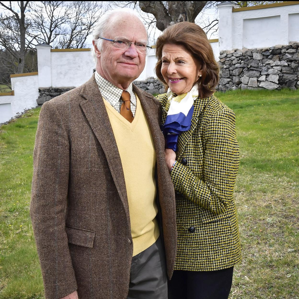 El rey Carlos Gustavo de Suecia y su esposa, la reina Silvia.