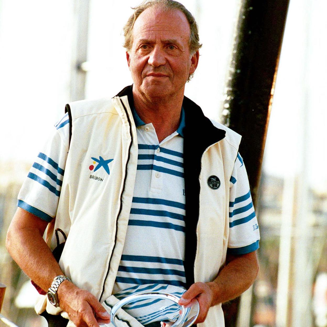 el rey Juan Carlos durante uno de sus veranos en Mallorca.