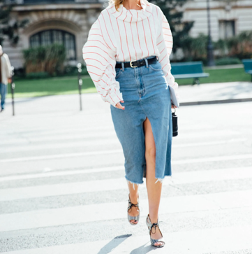 Imagen secundaria 1 - Looks de street style con falda vaquera.