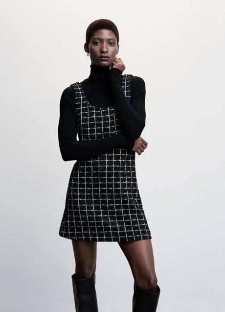 Imagen - Vestido corto de tweed a cuadros