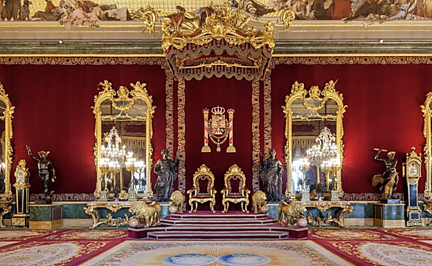 El Salón del Trono del Palacio Real. 