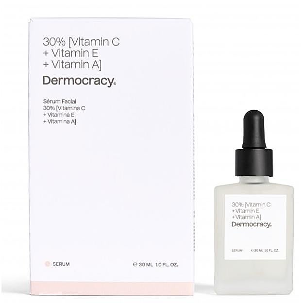 Sérum 30% (Vitamina C + Vitamina E + Vitamina A) de Democracy.