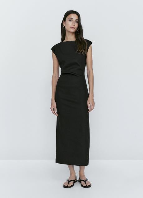 Imagen - Vestido negro de Massimo Dutti (79,99 euros)