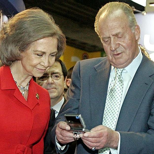 La reina Sofía y Juan Carlos I.