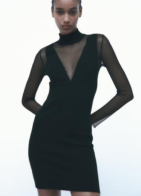 Imagen - Un vestido combinado con tul de Zara.