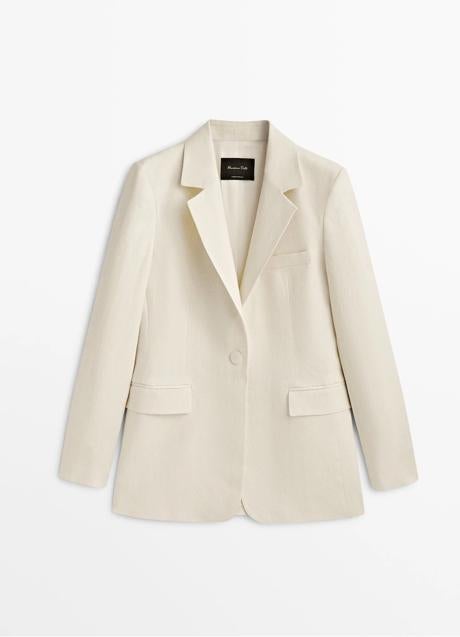 Imagen - Americana blanca de Massimo Dutti (149 euros)