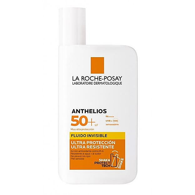 Crema solar La Roche-Posay Anthelios Ultra Light Fluid SPF 50+.