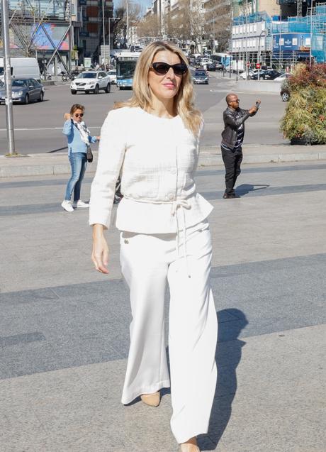 Imagen - Yolanda Díaz en la inauguración de 40+1. Foto: Gtres. 