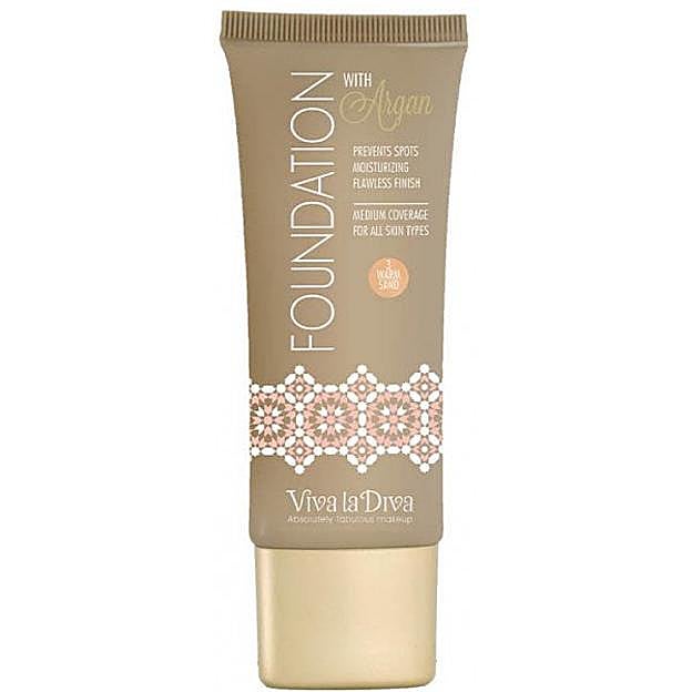 Viva La Diva Foundation Base de Maquillaje Con Argán.