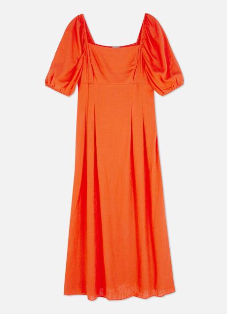 Imagen - Vestido midi con manga abullonada de Primark. Foto: Primark.