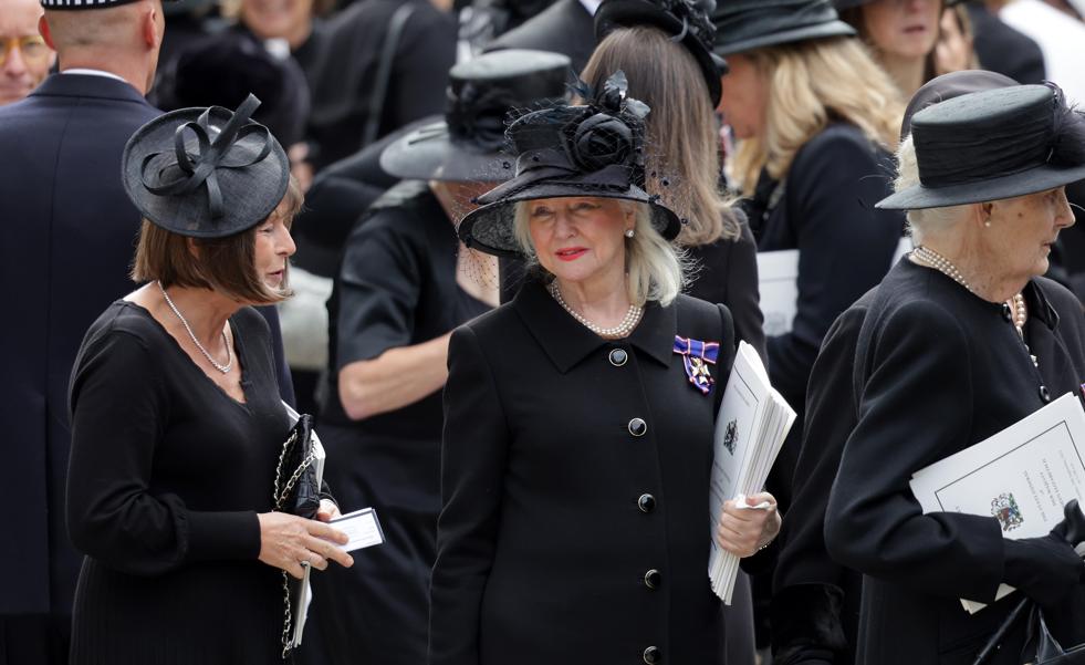 Angela kelly, en el funeral de la reina Isable II.