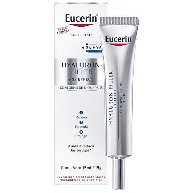 Hyaluron Filler Contorno de Ojos de Eucerin.