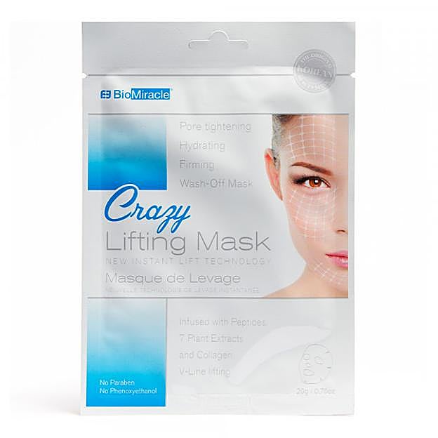 Mascarilla para el óvalo facial Crazy Lift de Biomiracle.